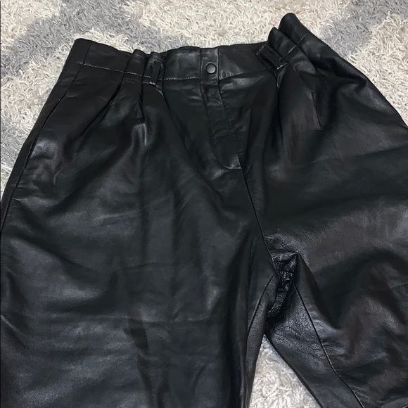 ASOS Leather Paperbag High Waist Pant - Picture 6 of 11